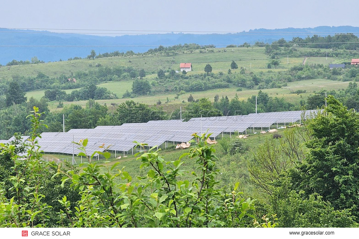 AI-powered solar cleaning robot in action during UK rainstorm